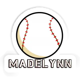 Sticker Baseball Madelynn Image