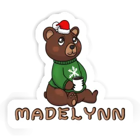 Sticker Madelynn Christmas Bear Image