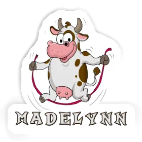 Madelynn Sticker Fitness Cow Image