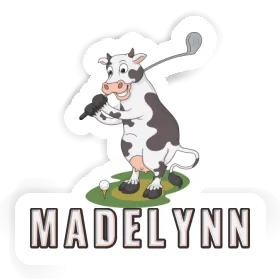 Golf Cow Sticker Madelynn Image