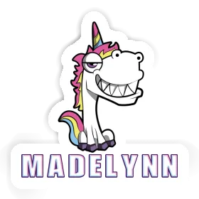 Sticker Madelynn Grinning Unicorn Image