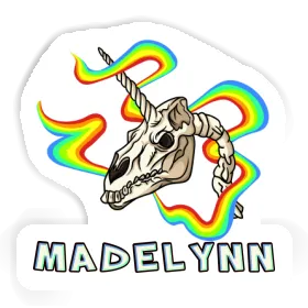 Madelynn Sticker Unicorn Skull Image