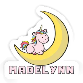 Sticker Moon Unicorn Madelynn Image