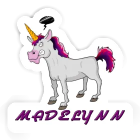 Angry Unicorn Sticker Madelynn Image