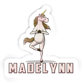 Madelynn Sticker Yoga Unicorn Image