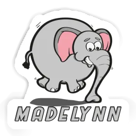 Jumping Elephant Sticker Madelynn Image