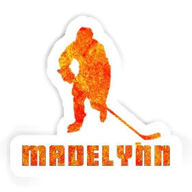 Hockey Player Sticker Madelynn Image