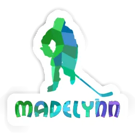 Sticker Madelynn Hockey Player Image