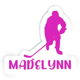 Sticker Madelynn Hockey Player Image