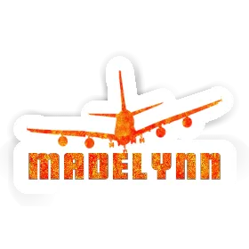 Madelynn Sticker Airplane Image