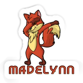 Dabbing Fox Sticker Madelynn Image