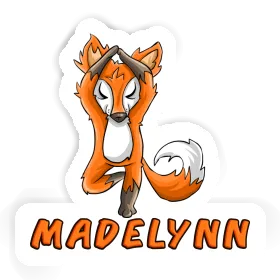 Yoga Fox Sticker Madelynn Image