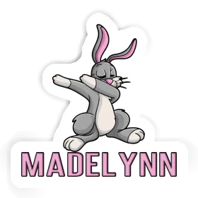 Madelynn Sticker Dabbing Hare Image