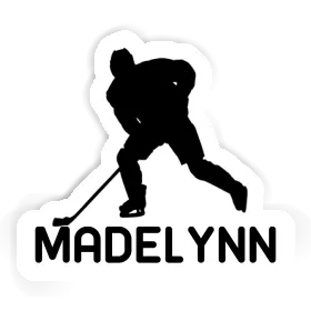 Sticker Madelynn Hockey Player Image