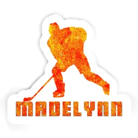 Madelynn Sticker Hockey Player Image