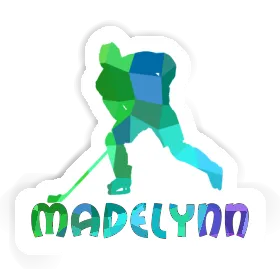 Madelynn Sticker Hockey Player Image