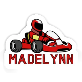 Autocollant Pilote de kart Madelynn Image