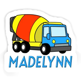 Mixer Truck Sticker Madelynn Image