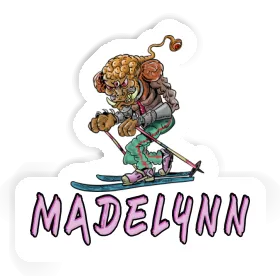 Telemark Skier Sticker Madelynn Image