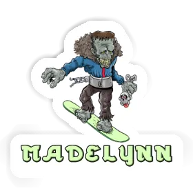 Madelynn Sticker Snowboarder Image