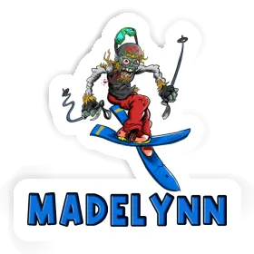 Sticker Madelynn Freeride Skier Image