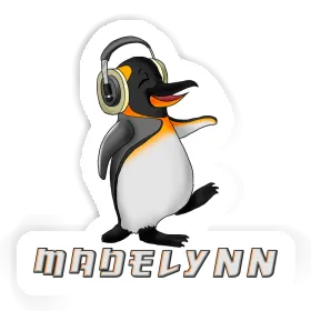 Madelynn Sticker Music Penguin Image