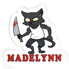 Madelynn Sticker Psycho Cat Image