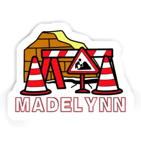 Madelynn Sticker Road Construction Image