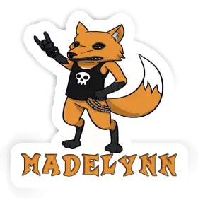 Rocker Fox Sticker Madelynn Image