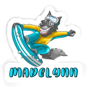 Madelynn Sticker Snowboarder Image