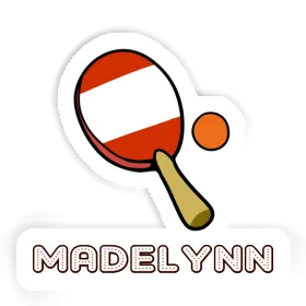 Table Tennis Paddle Sticker Madelynn Image