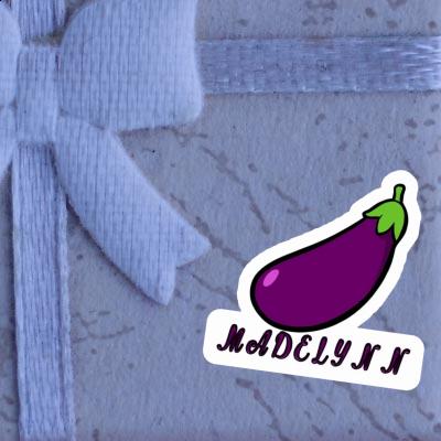 Aubergine Sticker Madelynn Laptop Image