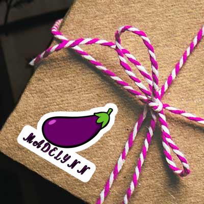 Aubergine Sticker Madelynn Notebook Image