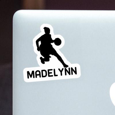 Autocollant Madelynn Joueuse de basket-ball Notebook Image