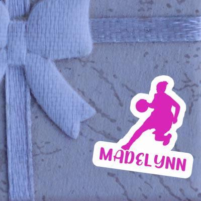 Autocollant Joueuse de basket-ball Madelynn Notebook Image