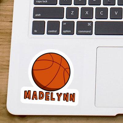 Basketball Ball Sticker Madelynn Laptop Image