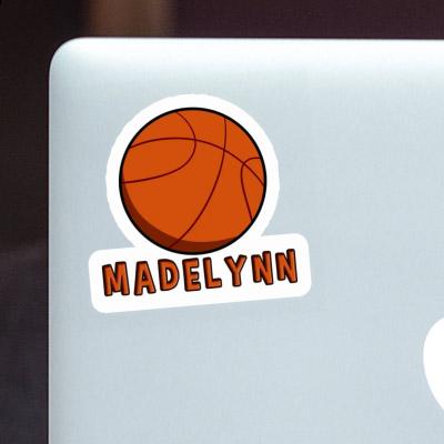 Basketball Ball Sticker Madelynn Laptop Image