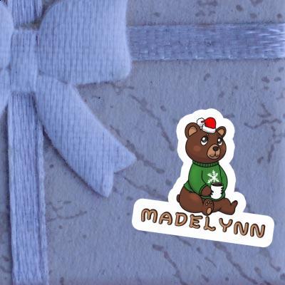 Sticker Madelynn Christmas Bear Notebook Image