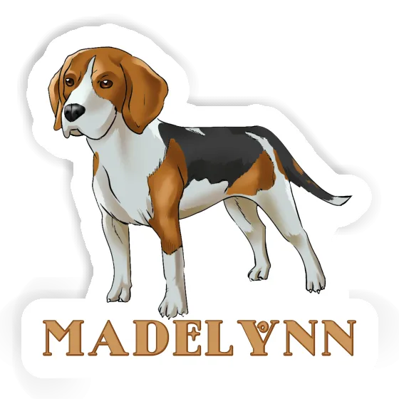 Beagle Dog Sticker Madelynn Gift package Image