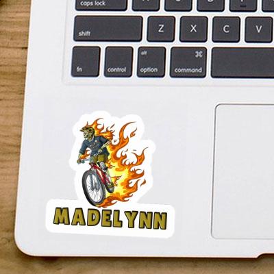 Madelynn Sticker Biker Laptop Image