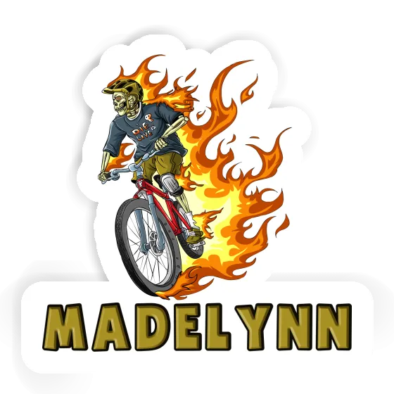 Madelynn Sticker Biker Laptop Image