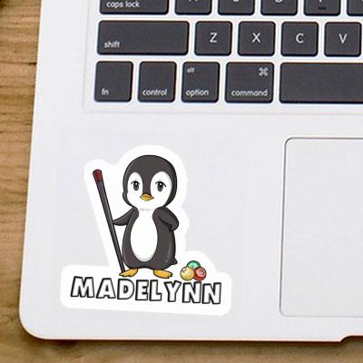 Billiards Player Sticker Madelynn Laptop Image