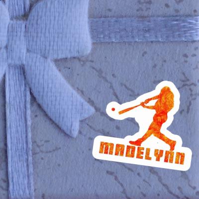 Madelynn Sticker Baseballspieler Notebook Image