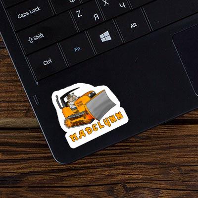 Bulldozer Sticker Madelynn Notebook Image