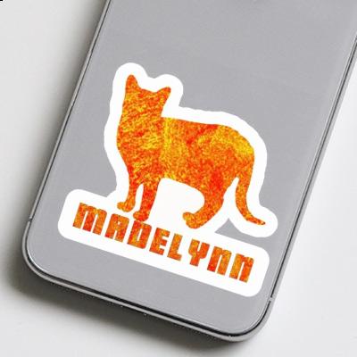 Madelynn Autocollant Chat Laptop Image