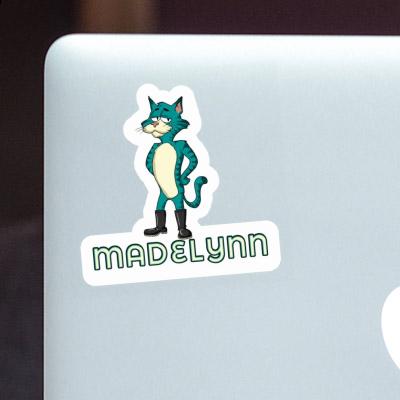 Standing Cat Sticker Madelynn Notebook Image