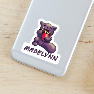 Autocollant Madelynn Chat Laptop Image