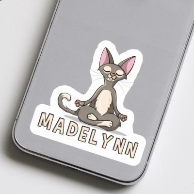 Sticker Madelynn Yoga Cat Gift package Image