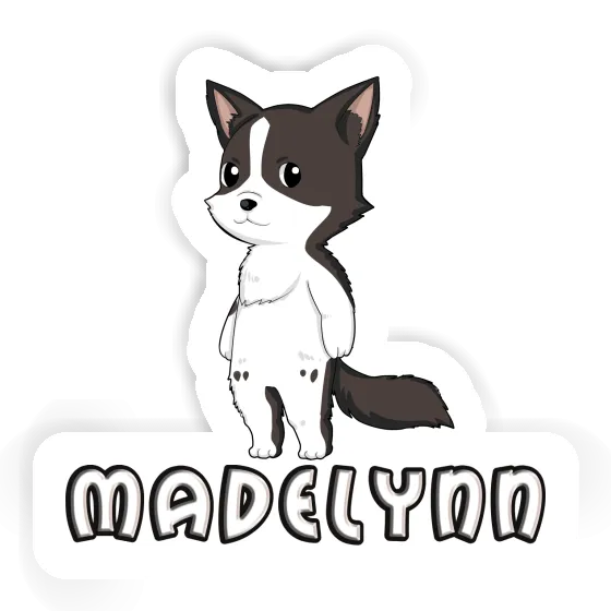 Border Collie Sticker Madelynn Notebook Image