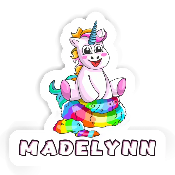 Baby Unicorn Sticker Madelynn Laptop Image